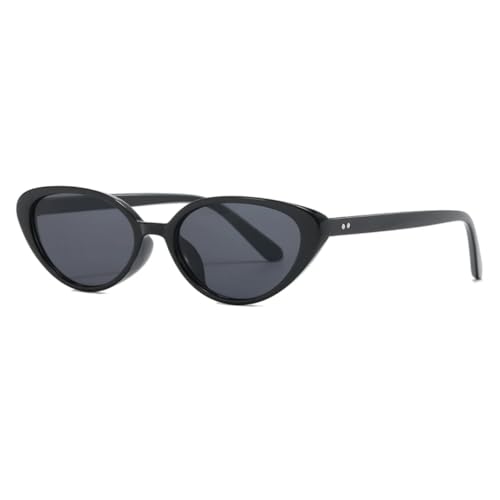 Lunettes œil de chat anti-éblouissement UV400 monture noire rétro