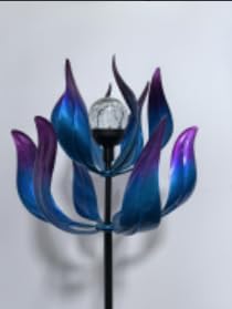 Solar Wind Spinners Blue Flowers