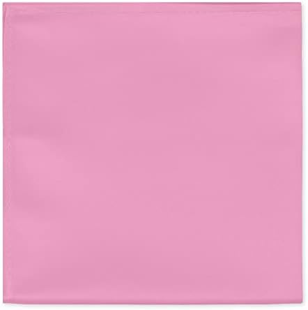 Jacob Alexander Men's Pocket Square Solid Color Handkerchief