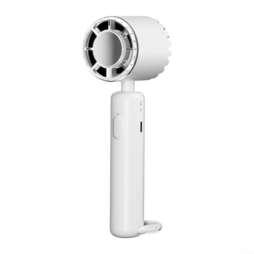 JGmotorfi Increíbles ventiladores de mano compactos que ofrecen tres velocidades diferentes, para viajes o uso al aire libre en cualquier lugar que vayas (blanco)