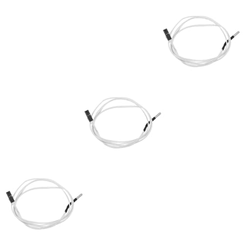 TOPPERFUN 3 Piezas sensor termopar termómetros Artilugio ambiente congelador clima termistor sensor de sonda sensores de temperatura para medidor de termopar sonda de temperatura el plastico