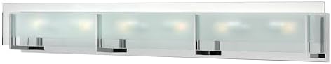 Hinkley Latitude 37.5" Six Light 360W G9 Bathroom Vanity Fixture, Chrome