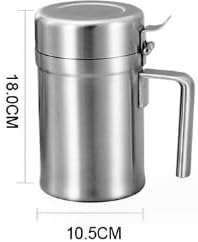 ステンレス鋼のオイルの水差しの家の使用漏出防止フィルター小さいオイルびん大容量注ぐオイルは台所オイルの貯蔵のバケツできます (B)