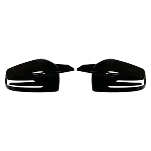 車のバックミラーハウジング Compatible With For E Class W212 2010-2015 For S W221 2006-2013 For CLA C117 2014-2018 車後部サイドドアミラーカバーに対応(Black C)