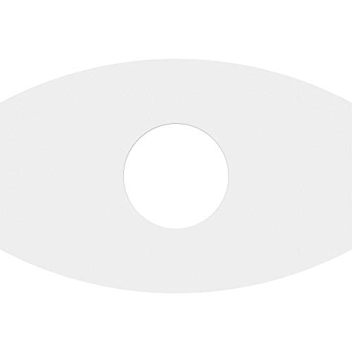 Image of Ekena Millwork CMP20X13KY-06000 Kailey Architectural Grade PVC Contemporary Urethane Ceiling Medallions 20 inchW x 13 3 /8 inchH x 6 inchID x 10 3 /4 inchC x 1 inchP