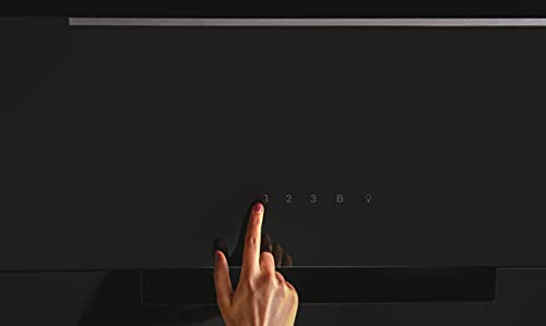 Haier-I-Link-HADG9CS46BWIFI-Campana-extractora-decorativa-90cm-WIFI-Potencia-937-m3h-270W-5-Velocidades-Silenciosa-63-db-Filtros-carbono-2-Filtros-Antigrasa-Luz-LED-Clase-A-Cristal-Negro