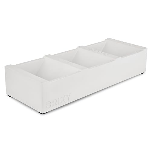 BRIXY Bar Boat – Modern Rectangular Shower Storage, Self-Draining Soap Tray, Plastic-Free, Extend Life of Bars, Concrete – 2 lbs.