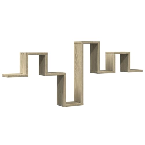 Étagère murale en chêne Sonoma grand format 104,5 cm structure bois