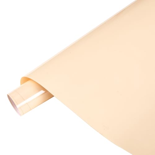 Image of Tintnut Nude Beige Heat Transfer Vinyl Roll,10 inchx6ft Iron on Vinyl | Neutral PU HTV Sheets,easy cut & weed,stretch washable,compatible with iron & heat press for fabric crafts