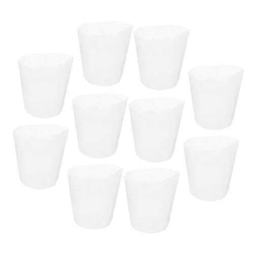 POPETPOP 10 Piezas Forro De Maceta Arreglos Arreglos De Barro Arreglo Floral De Plantas Revestimiento del Recipiente De Nutrientes El Plastico Transparent Reutilizable