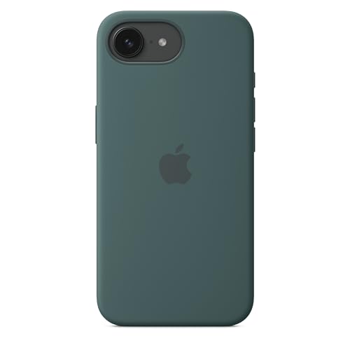 Image of Apple iPhone 16e Silicone Case - Lake Green 