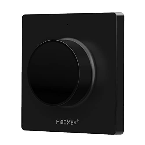 LIGHTEU®, Miboxer 2.4G Panel de interruptor giratorio Temperatura de color remota Brillo regulable para bombillas y controladores LED Miboxer CCT, K1-B