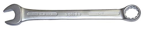 Solido 152302003 - Chiave combinata a forchetta ad anello, DIN3113A, 20 mm, lato anello 15º