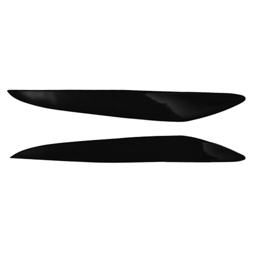 YCPKJDG 2pcs Gloss Black Front Headlight Eyelids Eyebrow Stickers Cover Trim Compatible for Mazda 3 Mazda3 JDM 2010 2011 2012 2013 Car Accessories