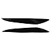 YCPKJDG 2pcs Gloss Black Front Headlight Eyelids Eyebrow Stickers Cover Trim Compatible for Mazda 3 Mazda3 JDM 2010 2011 2012 2013 Car Accessories
