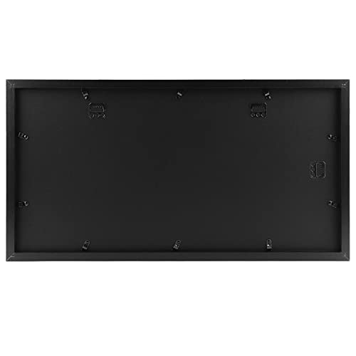 Golden State Art, 11X22 For 8.5X11 Diploma/Certificate - 4X6 Photo - Black Diploma Tassel Shadow Box - Double Mat (Ivory Over Gold) - Tassel Holder - Sawtooth Hangers, Swivel Tabs, Real Glass #TOP1