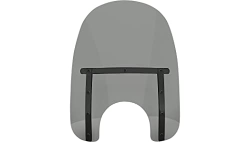 Memphis Shades MEB42112 Memphis Slim Windshield (7in. Cutout) - 17in. - Night Shades Black Smoke Gray