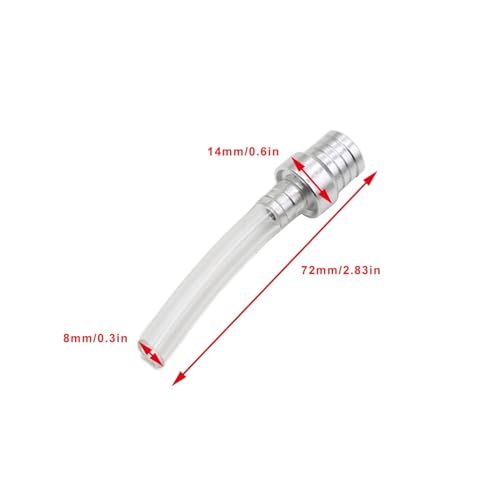 Image of PRO BAT 10 Pack CNC Motorcycle Gas Fuel Cap Valve Vent Breather Hose Tube Gas Tank Cap Vent Two-way for Dirt Bike Pit Bike ATV All Factory CRF XR CR All Quads All Off-road Motorcycle, White