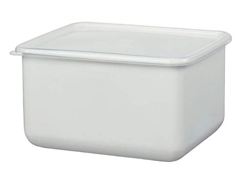 高木金属 漬物容器 ストックポット ホーロー 角型 M