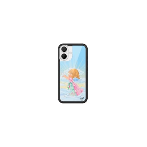 Image of Wildflower Cases - Compatible with iPhone 16 | Protective Black Bumper, 6.5ft Drop Test Certified, Women Owned Small Business | Dove y2k Cute Trendy | Precious Moments Collab - Angel