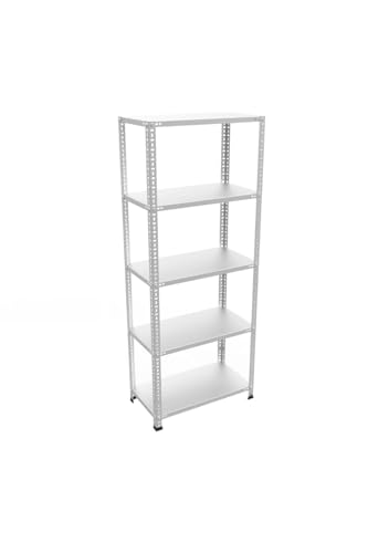 5 Katlı 43X75-100 Cm Galvaniz Çelik Raf. Depo, Kiler, Dosya Rafı -1.50 Mm