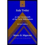 Italy Today: At the Crossroads of the New Millennium, Revised Edition 0820440418 Book Cover