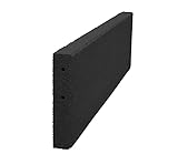 Vivol Gummi Randstein 100x25cm Schwarz - Kantenstein 50mm dick - Fallschutz mit TÜV