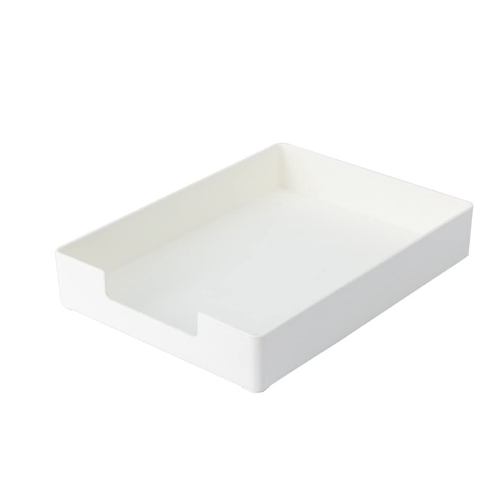 AVFORA Support de stockage de fichiers Organisateur de bureau Étudiant Papeterie Bureau Bureau Boîte de classification de fichiers Boîte de rangement de bureau empilable Porte-fichiers blanc