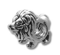 JKL BeadsSTERLING SILVER Lion Spacer BEAD 3.8 MM HOLE