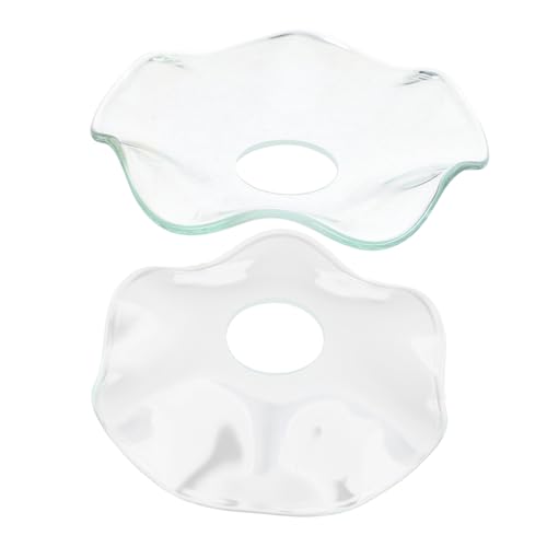 MAGICLULU 2pezzi Raccoglitore di Gocce per Candele Scanalato in Vetro Trasparente Porta Gocce per Cera di Candela Raccoglitore di per Candele Coniche e Portacandele Accessori per Centrotavol