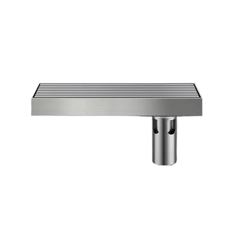 Siphon de douche linéaire avec finition brossée durable et installation facile