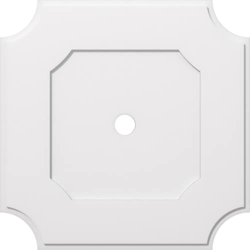 Ekena Millwork CMP36LE-03000 Locke Architectural Grade PVC Contemporary Urethane Ceiling Medallions 36"OD x 3"ID x 21 1/2"C x 1"P