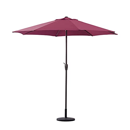 Parasol con protección solar CLSDRZC de 270cm y aluminio resistente para calor en piscina