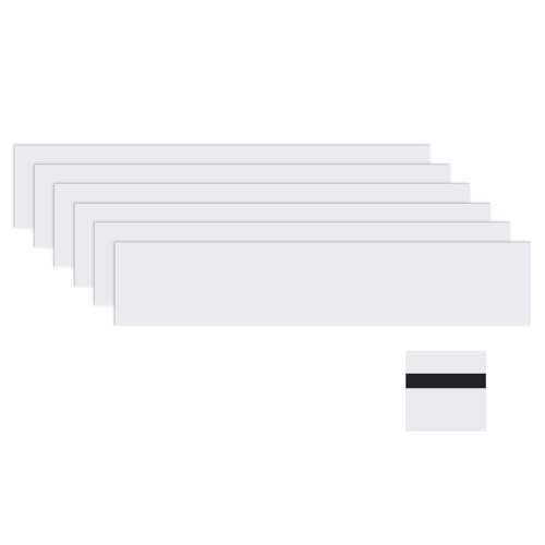Image of M METERXITY 6-Pack Engraving Blank Materials Double Color 10x2 Inch, 1.3mm Thick ABS Plastic Sheet Yard Signs Name Plate for Door /Office /Home /Conference /Hotel /DIY Carving[White /Black]