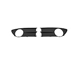  EDA PREMIUM carro Rejilla de parachoques Lh+Rh Negro 7701206437 adecuado para RENAULT LAGUNA II G 2001-2005 Con orificio para faros antiniebla, 2 uds., color negro