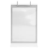 Alipis Supporto Porta Cartelli in Acrilico Base, Espositore da Tavolo Ribaltabile A5 Trasparente, Porta Menu Indipendente per Ristoranti e Pubblicità su Superfici Compatte