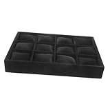 Plateau d'affichage de bracelet à 12 grilles - chaque grille de ce plateau de montre comprend un mini oreiller pour éviter les collisions et garder votre montre en sécurité, plateau d'affichage de bracelet