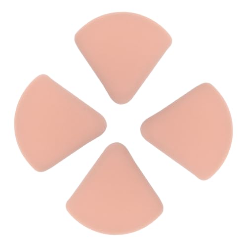 CALLARON 4Piezas Esponjas De Maquillaje Triangulares Húmedas y Flexibles Para Polvo y Base Color De Aplicación Suave y Uniforme