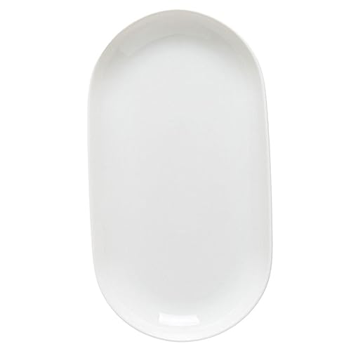 BEBEMOKO Piatto Ceramico Ovalo Per Servire Snack e Antipasti Design Nordic Versatile Per Casa e Ristoranti Piatto Per Bbq e Dessert Per Eventi e Feste