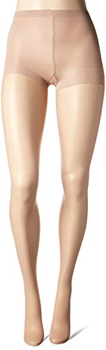 Hue Women's So Silky Control Top Sheer Tights With Invisible Reinforced Toe, Tan - 3 Pair Pack, 2 #TOP2