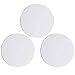Wakauto 3pcs Blank Painting Canvas Panel, Round- Shaped White Canvas Board, Artist Cotton Stretched Primed Decoration Boards, for Students Artist Hobby Painters Beginners Oil Painting