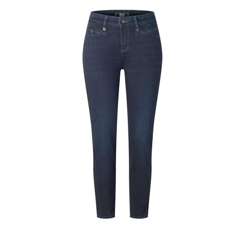 Mac Rich Slim 5703-90-0389L - Pantalones vaqueros de 5 bolsillos para mujer, azul oscuro, 42