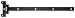 Produktbild Alberts 307028 Kreuzgehänge | mit verpresstem Stift | schwarzer Tauchlack | Band 491 x 30 mm | Scharnier 121 x 51 mm