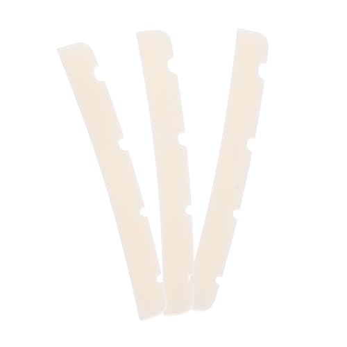 SUPVOX 3pcs Guitar Bridge Nut Guitar Accessories Ox Bone Improve Sound Quality