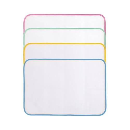 JEYORZY 4 Pièces Filet de Repassage, Chiffon de Repassage, Chiffon Protecteur pour Repasser Tissu en Maille de Protection Repassage Tampon Tapis de Repassage...