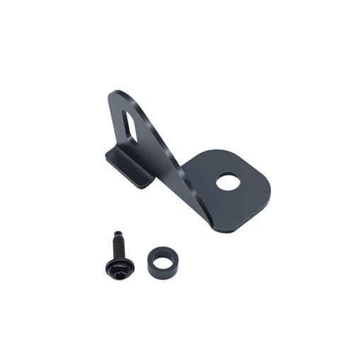 Image of Driver Side CB Antenna Mount Compatible with Jeep Wrangler JL JLU & Gladiator JT 2018-2024, Front Hood Side Radio Antenna Mount Bracket for CB /HAM /GMRS Antennas, Heavy Duty Metal Holder