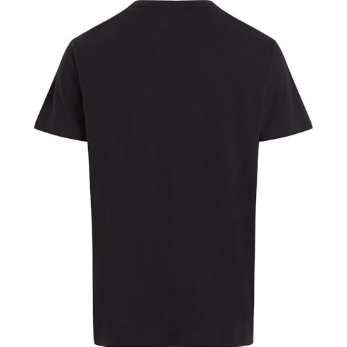 Calvin Klein Herren T-Shirt Kurzarm Crew Neck Rundhalsausschnitt, Grau (Dark Grey Heather), S – Ansicht 2