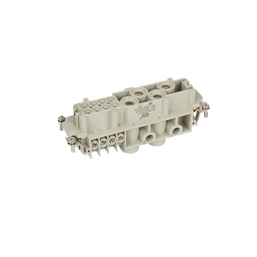 Conector Industrial Rectangular Heavy Duty HDC HK-004/8 M/F 10A miniatura 1