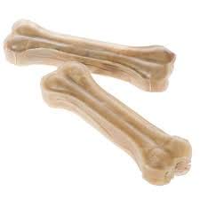 HANU Calcium Bones White Dog Chew 6 Inch Pack of 2