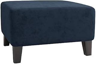 NLCYYQ Ottomans Cover Rectangle Ottomans Cover Square, Footstool Slipcovers Stretch Velvet, Ottoman Slipcovers Dustproof Storage Stool Cover (Teal,Rectangle Small)